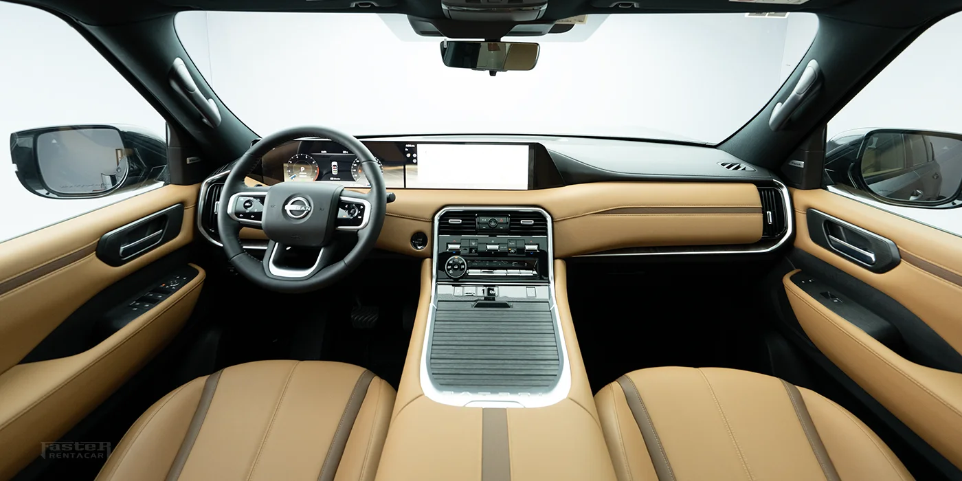Nissan Patrol Grey 2025 Interior View